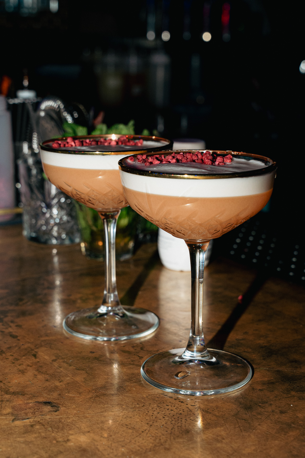 A final round on the bar.